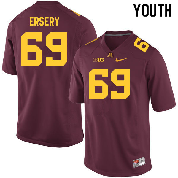 Youth #69 Aireontae Ersery Minnesota Golden Gophers College Football Jerseys Sale-Maroon